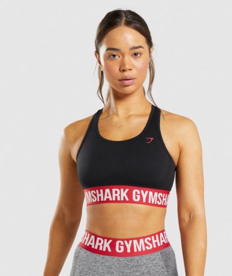 Women's Gymshark Flex Sports Bra Black | NZ 8JTSKI